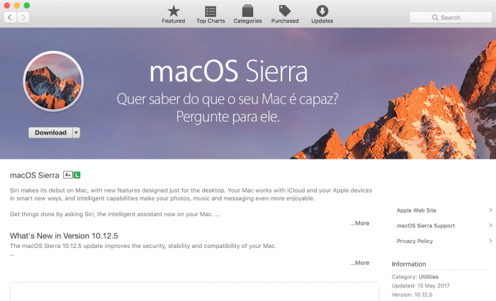 mac os sierra download for windows pc